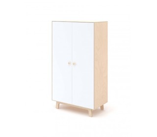 Merlin Wardrobe White/Birch - Oeuf NYC